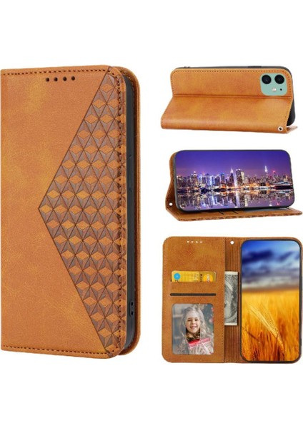 Iphone 11 Için Flip Case Cüzdan Standı Günlük Kullanım Eşkenar Dörtgen Şekli El Kayışı (Yurt Dışından) indirimleri