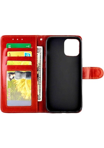 Iphone 12 Için Flip Case Pro Max Darbeye Pu Deri Manyetik Kapatma (Yurt Dışından)