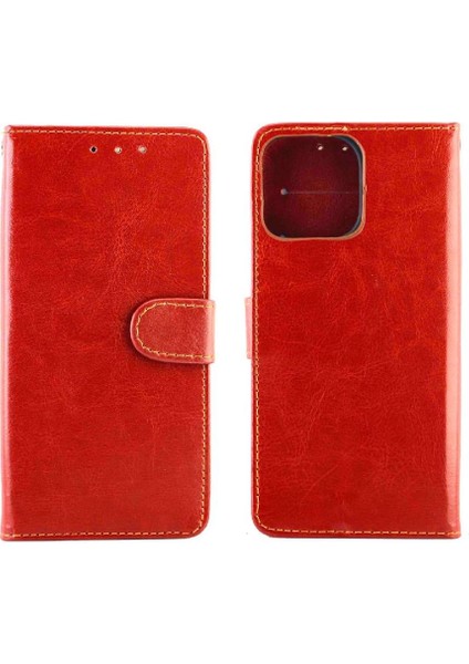 Iphone 14 Için Flip Case Pro Max Darbeye Manyetik Kapatma Pu Deri (Yurt Dışından)
