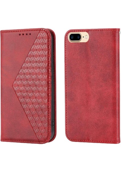 Iphone 7/8 Için Flip Case Eşkenar Dörtgen Şekli Günlük Kullanım Standı Cüzdan El Kayışı (Yurt Dışından) indirimleri