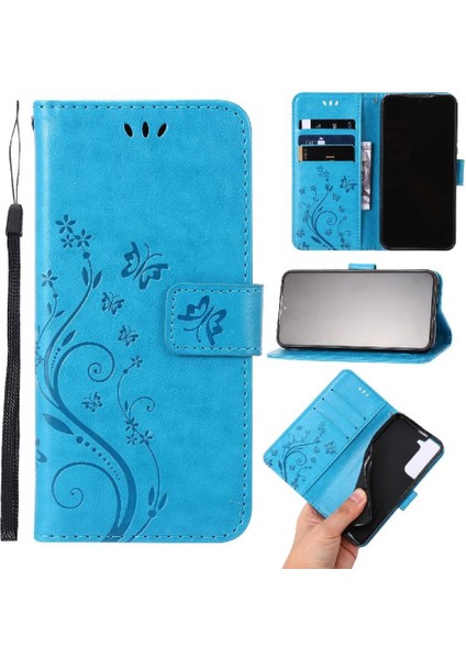 Samsung Galaxy S22 Artı 5g Için Filp Durumda Kart Tutucu Bilek Kayışı Kickstand (Yurt Dışından)
