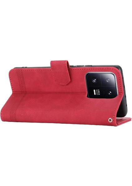 Xiaomi 13 Pro Premium Bileklik Manyetik Kapatma Kart Yuvaları Için Flip Case (Yurt Dışından)
