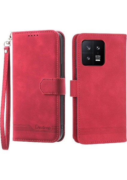 Xiaomi 13 Bileklik Nakit Cep Kartı Yuvaları Manyetik Kapatma Için Flip Case (Yurt Dışından) modelleri