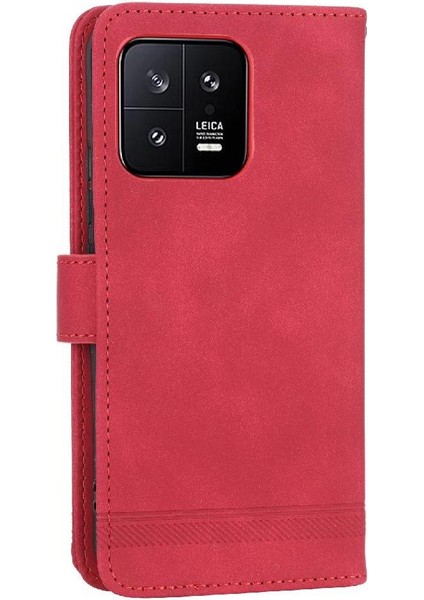 Xiaomi 13 Bileklik Nakit Cep Kartı Yuvaları Manyetik Kapatma Için Flip Case (Yurt Dışından) indirimleri