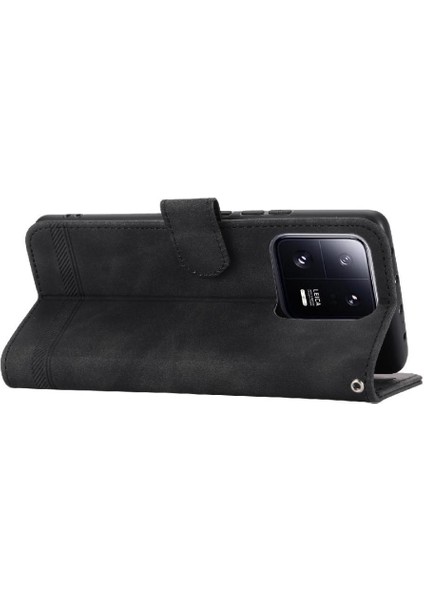 Xiaomi 13 Pro Premium Bileklik Manyetik Kapatma Kart Yuvaları Için Flip Case (Yurt Dışından)