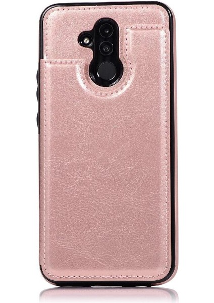 Cüzdan Kılıf Huawei Mate 20 Lite Için Kickstand Pu Deri Kart Yuvaları Çift (Yurt Dışından)