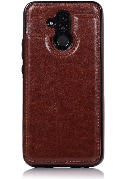 Cüzdan Kılıf Huawei Mate 20 Lite Için Kickstand Pu Deri Kart Yuvaları Çift (Yurt Dışından)