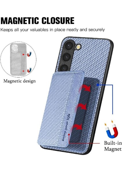 Samsung Galaxy S23 Manyetik Kart Tutucu Rfıd Engelleme Için Kılıf Komple (Yurt Dışından) fırsatları