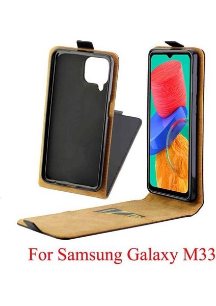 Samsung Galaxy M33 Kart Yuvası Koruyucu Kapak Tarzı Için Dikey Flip Case (Yurt Dışından) fiyatları