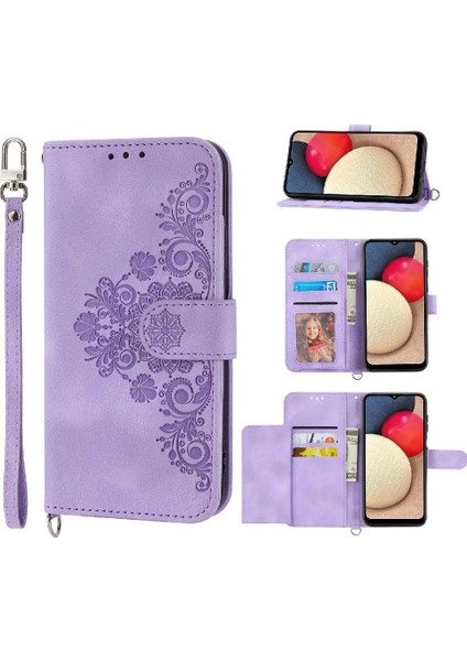 Samsung Galaxy A54 5g Kabartmalı Bileklik Çoklu Kredi Için Flip Case (Yurt Dışından) modelleri