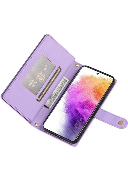 Samsung Galaxy A73 5g Için Flip Case Standı Cüzdan Çok Fonksiyonlu Kayış (Yurt Dışından) fiyatları