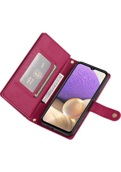 Samsung Galaxy A32 5g Için Flip Case Crossbody Kayış Çok Fonksiyonlu Standı (Yurt Dışından) fırsatları