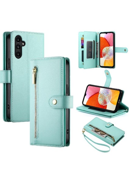 Samsung Galaxy A14 Için Flip Case 4g/5g Iş Cüzdan Standı Crossbody (Yurt Dışından)