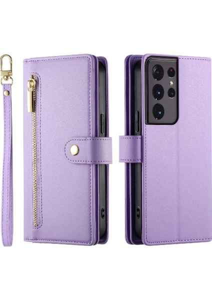 Samsung Galaxy S21 Ultra Cüzdan Iş Için Flip Case Çok Fonksiyonlu (Yurt Dışından) fırsatları