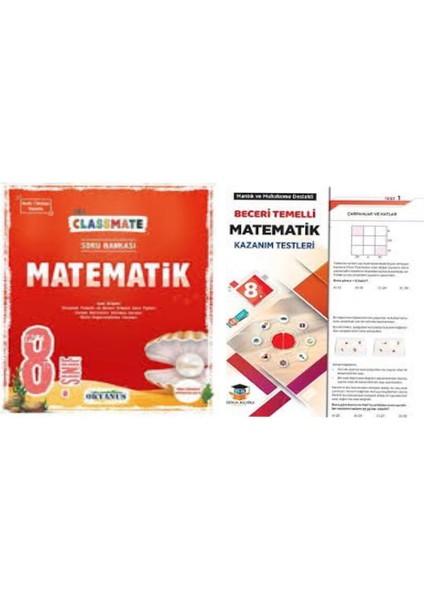 (Sınıf: 8) Classmate Matematik Soru Bankası Ve Beceri Temelli Kazanım Yaprak Test