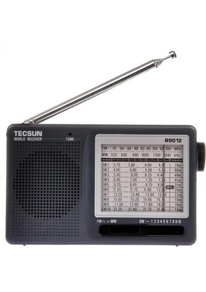 R9012 Transistörlü 12 Bandlı Kısa Dalga Analog Radyo (Yurt Dışından)