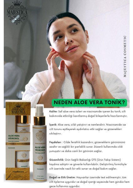 Saf Aloe Vera Suyu & Niacinamide Tonik 100 ml modelleri