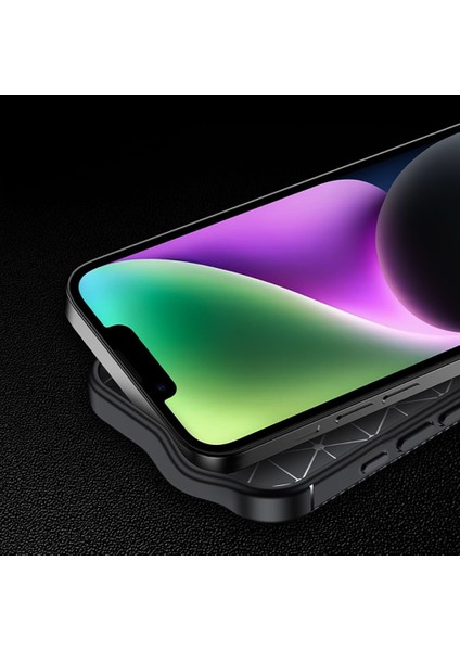 Apple iPhone 16E Kılıf Focus Carbon Silikon Kapak