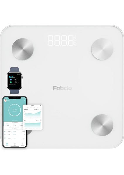 Fitsmart Bluetooth Yağ Ölçer Akıllı Baskül
