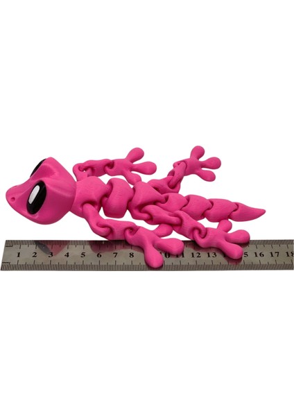 3D Hareketli Gecko Kertenkele Figürlü Oyuncak - Yeşil indirimleri