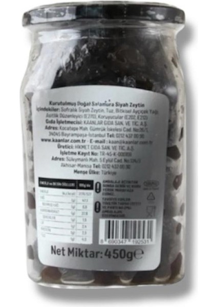 Kuru Sele Siyah Zeytin Selecik 450 gr (351-410) fiyatları