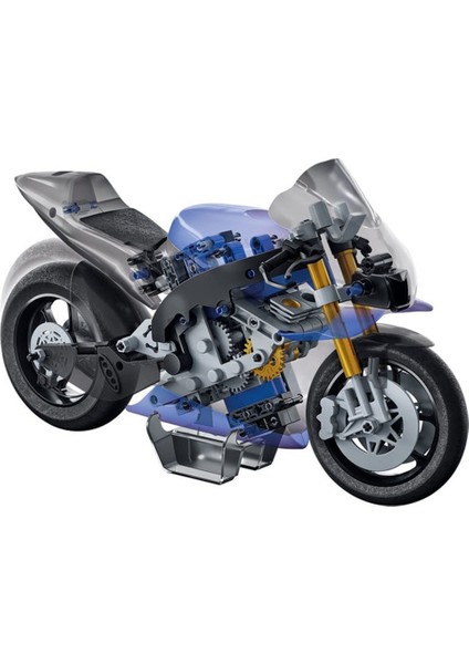 75084TR Mekanik Laboratuvarı - Yamaha M1 +8 Yaş Fabbatoys