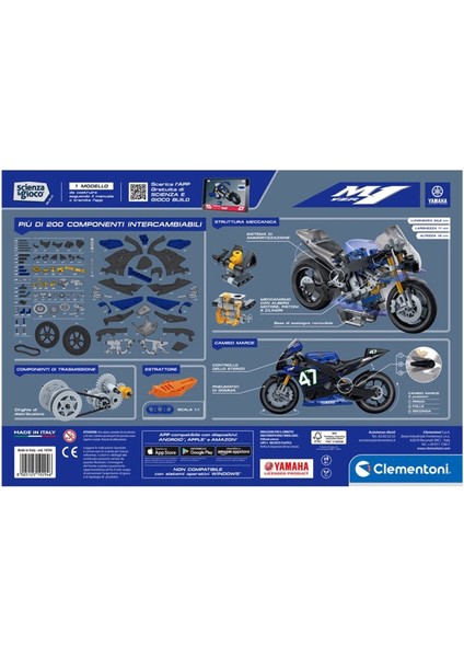 75084TR Mekanik Laboratuvarı - Yamaha M1 +8 Yaş Fabbatoys