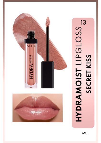 Hydramoist Lipgloss Nemlendirici Dudak Parlatıcısı - 13 Secret Kiss - Işıltılı