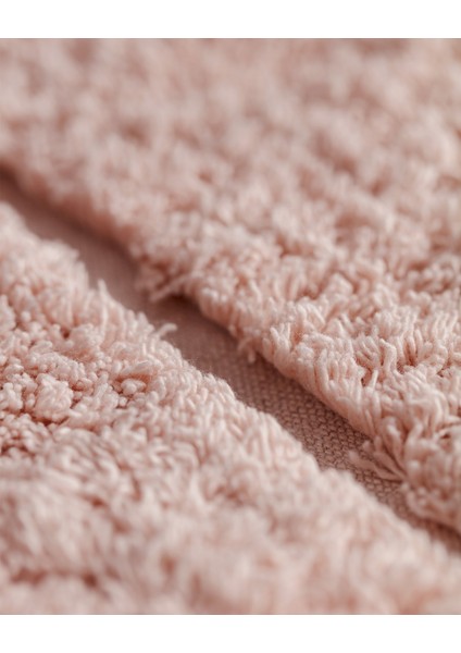Serre 2'li Pamuklu Banyo Paspası - Pudra fırsatları