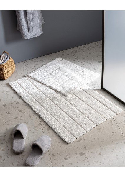 Serre 2'li Banyo Paspası - EKRU