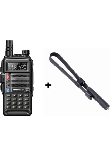 Uv-S9 Plus Siyah Taktikal Anten V2 Versiyon