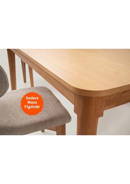 Ortadan Açılır Büyüyen Yemek Masası Beyaz-Siyah Ayaklı 80 x 130 cm Sadece Masa Fiyatıdır