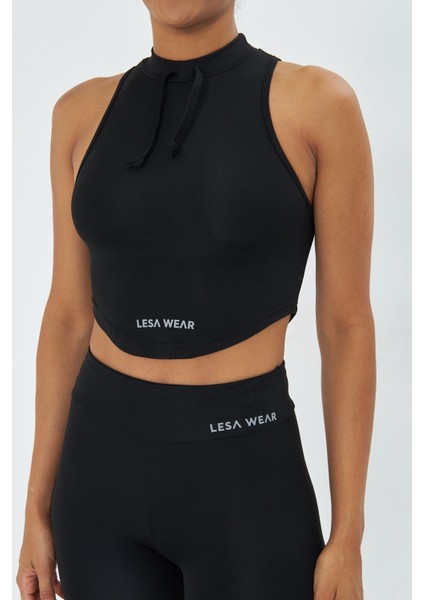 Soft Touch Bedene Oturan Ip Detaylı Sporcu Crop Sütyeni fiyatları