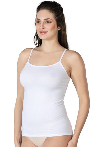 Beyaz Emay 1410 Modal Cotton Ince Askılı Atlet-L