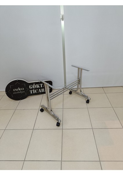 Tekerlekli Orta Sehpa, Orta Sehpa, Tekerlekli Sehpa, Sehpa, Metal Ayaklı Sehpa, Dikdörtgen Sehpa