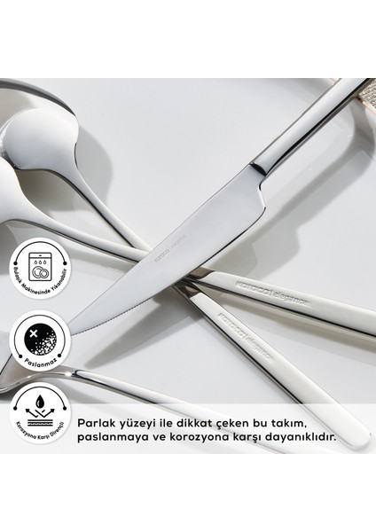Boreas 12 Kişilik 84 Parça Çatal Kaşık Bıçak Takımı