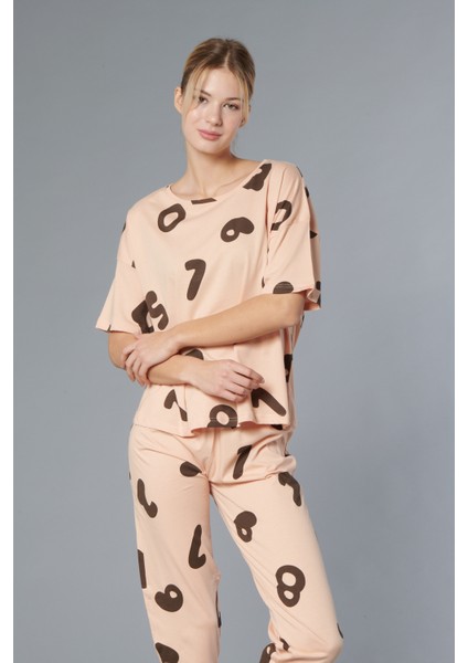 %100 Pamuk Kadın Pijama Takımı - Oversize 4 Mevsim [2025- Sprıng]