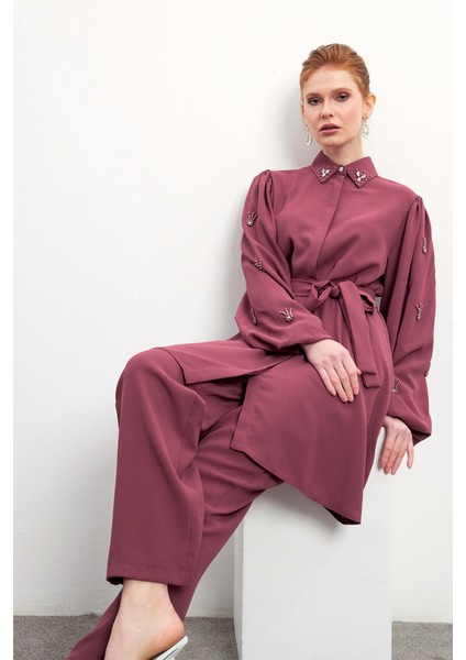 Leora Tunik Pantolon Takım - Gül Kurusu fiyatları