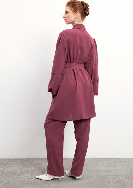 Leora Tunik Pantolon Takım - Gül Kurusu indirimleri