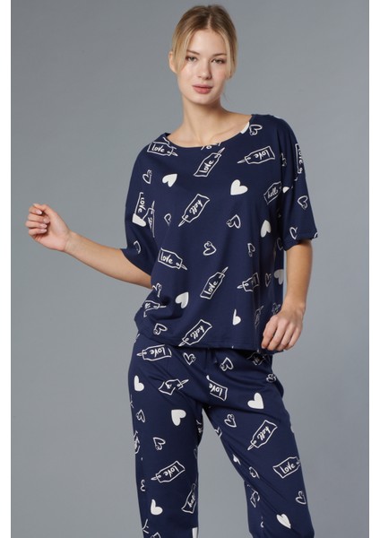 %100 Pamuk Kadın Pijama Takımı - Oversize 4 Mevsim [2025- Sprıng]