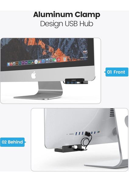 5gbps USB 3.0 Hub Kelepçe Adaptörü, Ekstra Güç Kaynağı Bağlantı Noktası ve 4.92 Ft USB Veri Kablosu ile Alüminyum 4 Portlu USB Bölücü, USB Genişletici MH4PU Siyah Renk fiyatları