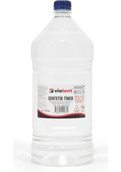 Vıolent Tiner Sentetik 2/1 1280 ml 800 gr