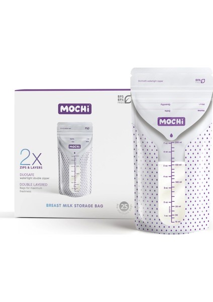 Mochi Anne Sütü Saklama Poşeti 25 Adet