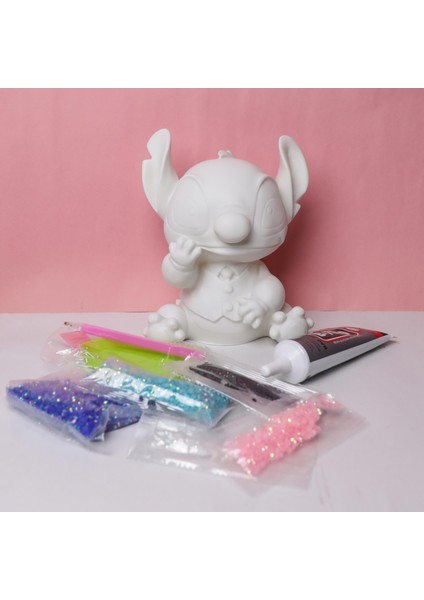Disney Stitch 3D Kendin Yap Diy Elmas Mozaik Yapıştırma Figür Kumbara