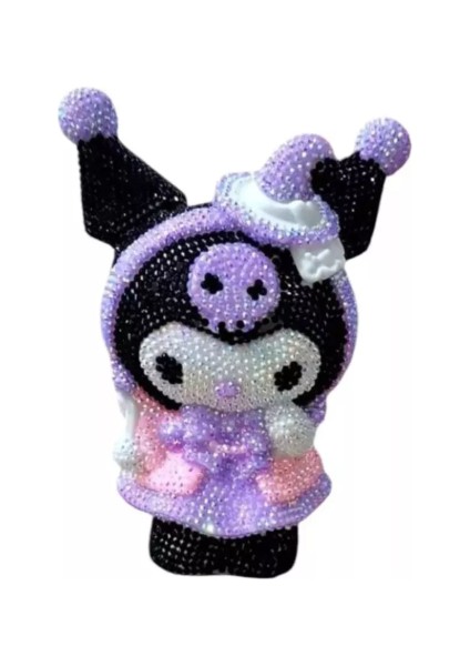 Sanrio Kuromi 3D Kendin Yap Diy Elmas Mozaik Yapıştırma Figür Kumbara
