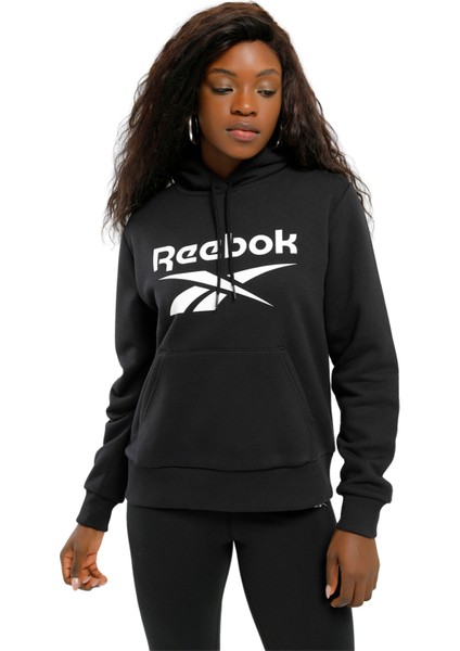 Rı Bl Fleece Kapüşonlu Siyah Kadın Sweatshirt 100071935