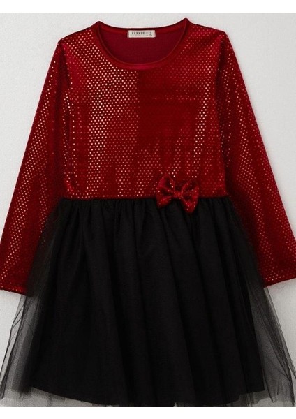 Kız Çocuk Parlak Kumaş Tütülü Elbise fiyatları