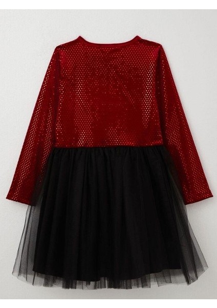 Kız Çocuk Parlak Kumaş Tütülü Elbise indirimleri