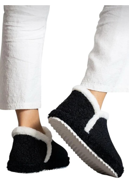 Kadın Panduf | Ev Botu | Ev Ayakkabısı Eva Kalın Hafif Kaymaz Taban Siyah fiyatları