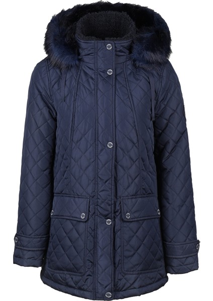 Tommy Hılfıger Kadın Kapşonlu Mont TW2MP277-NAVY